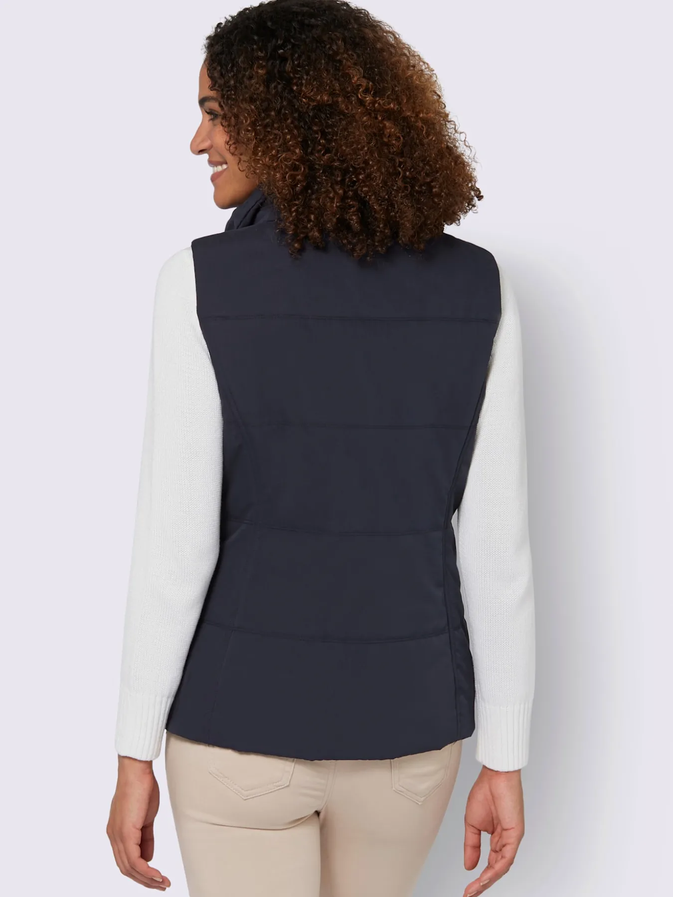 Gilet matelassé joli aspect contrasté