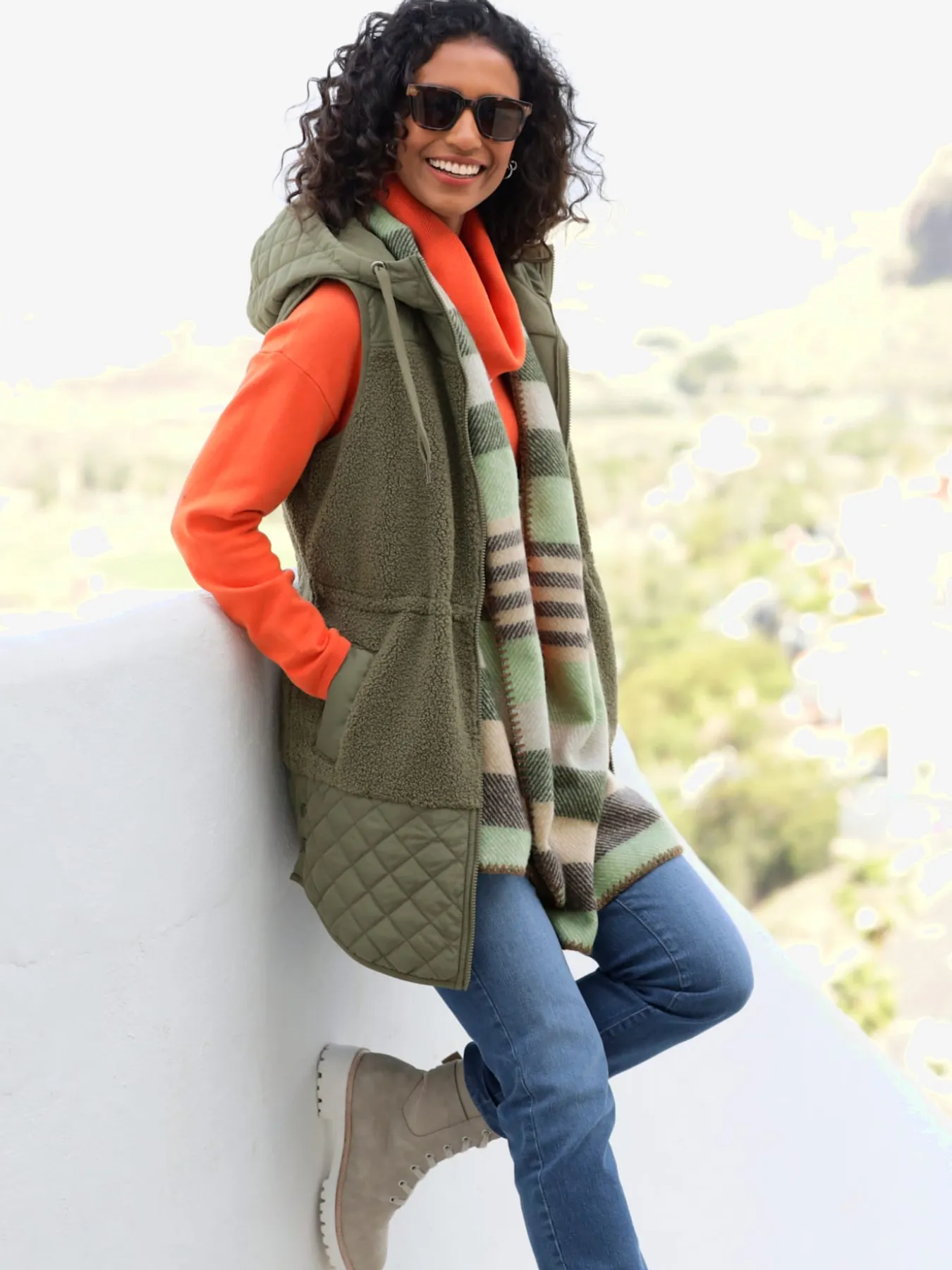 Gilet polaire en polaire douce et moelleuse