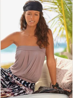 Haut bandeau viscose extensible