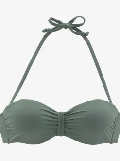 Haut de bikini bandeau à armatures bonnets rembourrés