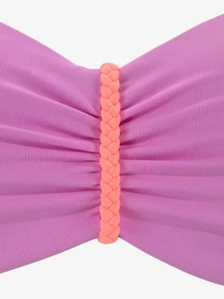 Haut de bikini bandeau à armatures design contrasté
