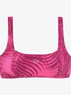 Haut de bikini bustier imprimé palmiers tendance