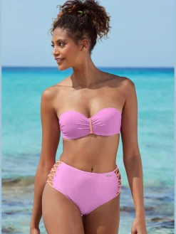 Haut de bikini push-up design contrasté