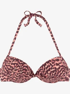Haut de bikini push-up imprimé tendance
