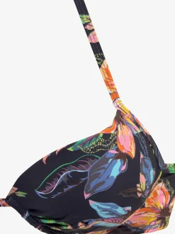Haut de bikini push-up imprimé floral