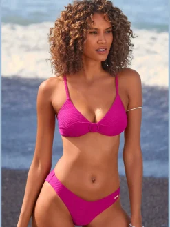 Haut de bikini triangle anneau décoratif tendance
