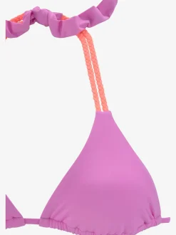 Haut de bikini triangle design contrasté