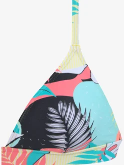 Haut de bikini triangle imprimé tropical