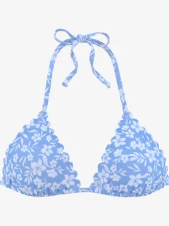 Haut de bikini triangle imprimé à fleurs mode