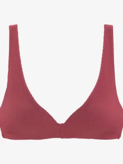 Haut de bikini triangle tissu structuré tendance