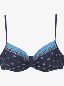 Haut de maillot de bain à armatures imprimé