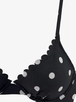 Haut de maillot de bain à armatures design tendance avec bordure cocotte