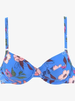 Haut de maillot de bain à armatures imprimé floral moderne