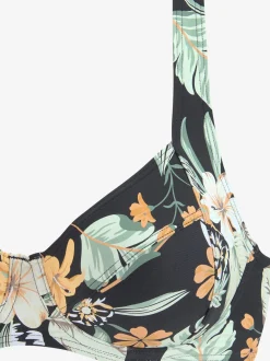 Haut de maillot de bain à armatures imprimé tropical tendance