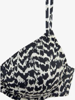 Haut de maillot de bain à armatures imprimé tendance