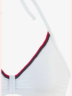 Haut de maillot de bain à armatures unis tendance avec cordons
