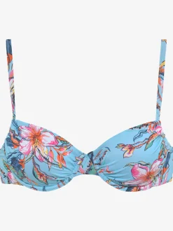 Haut de maillot de bain à armatures design floral