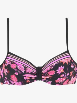 Haut de maillot de bain à armatures imprimé tendance