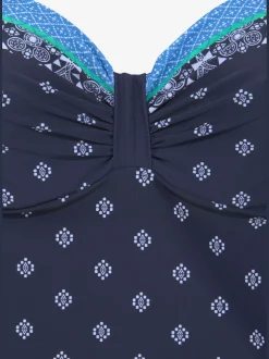 Haut de maillot de bain à armatures imprimé