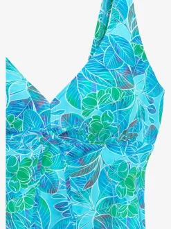 Haut de maillot de bain à armatures imprimé floral