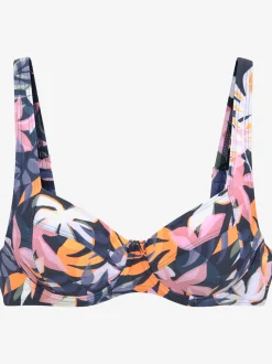Haut de maillot de bain à armatures imprimé – effet de couleur différent pour chaque pièce