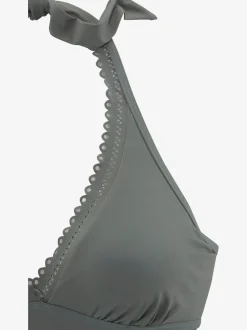Haut de maillot de bain à armatures bord découpé au laser tendance
