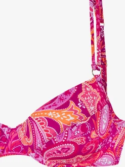 Haut de maillot de bain à armatures motif paisley