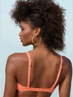 Haut de maillot de bain bandeau coloris uni tendance
