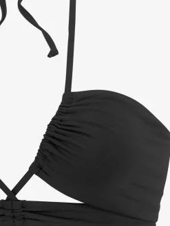 Haut de maillot de bain bandeau coloris uni tendance