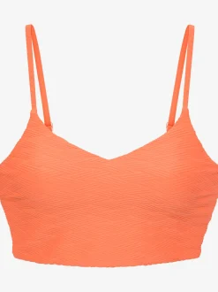 Haut de maillot de bain court matière structurée aux couleurs tendances