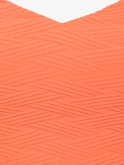 Haut de maillot de bain court matière structurée aux couleurs tendances