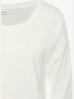 Haut de pyjama t-shirt à manches longues décontracté
