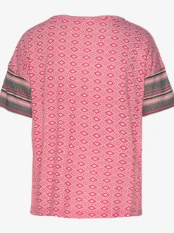 Haut de pyjama t-shirt avec motif ethnique