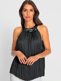 Haut plissé accessoire élégant