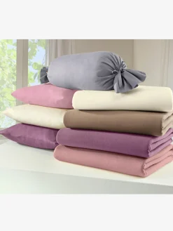 Housses de coussin jersey fin maco à repassage superflu