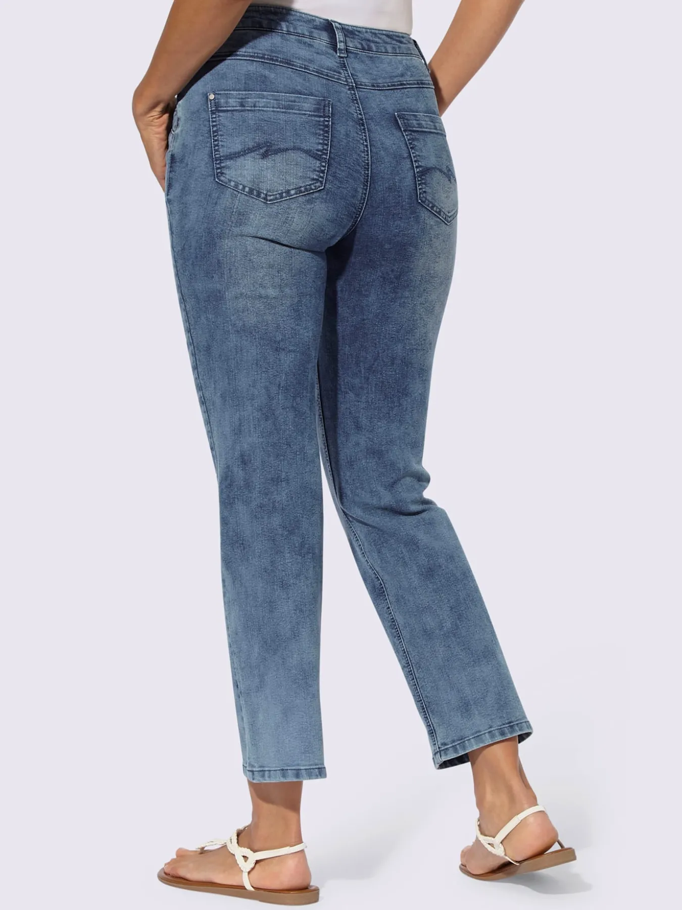 Jean 7/8 coton extensible confortable