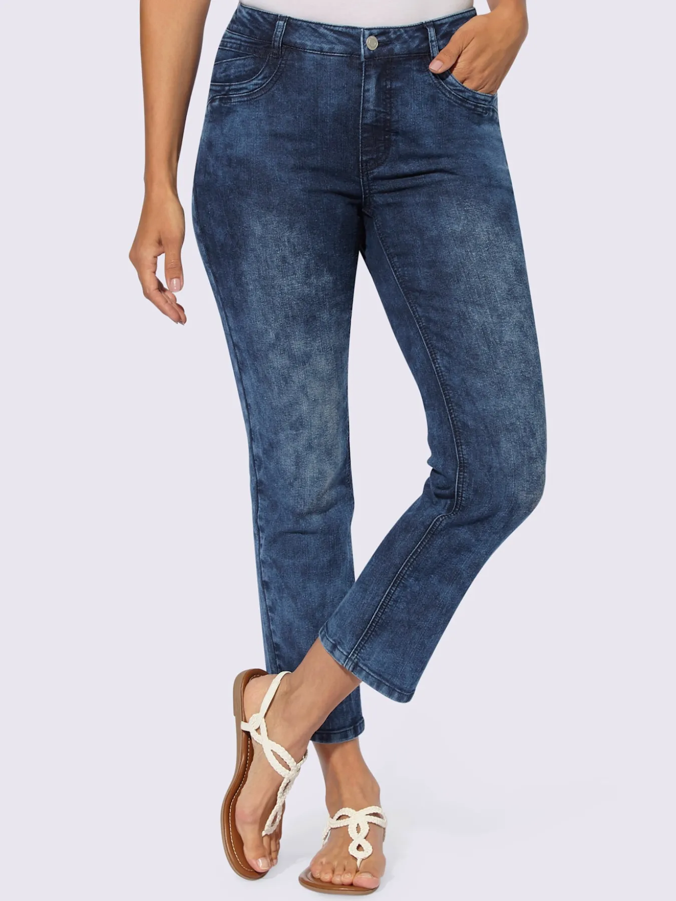 Jean 7/8 coton extensible confortable