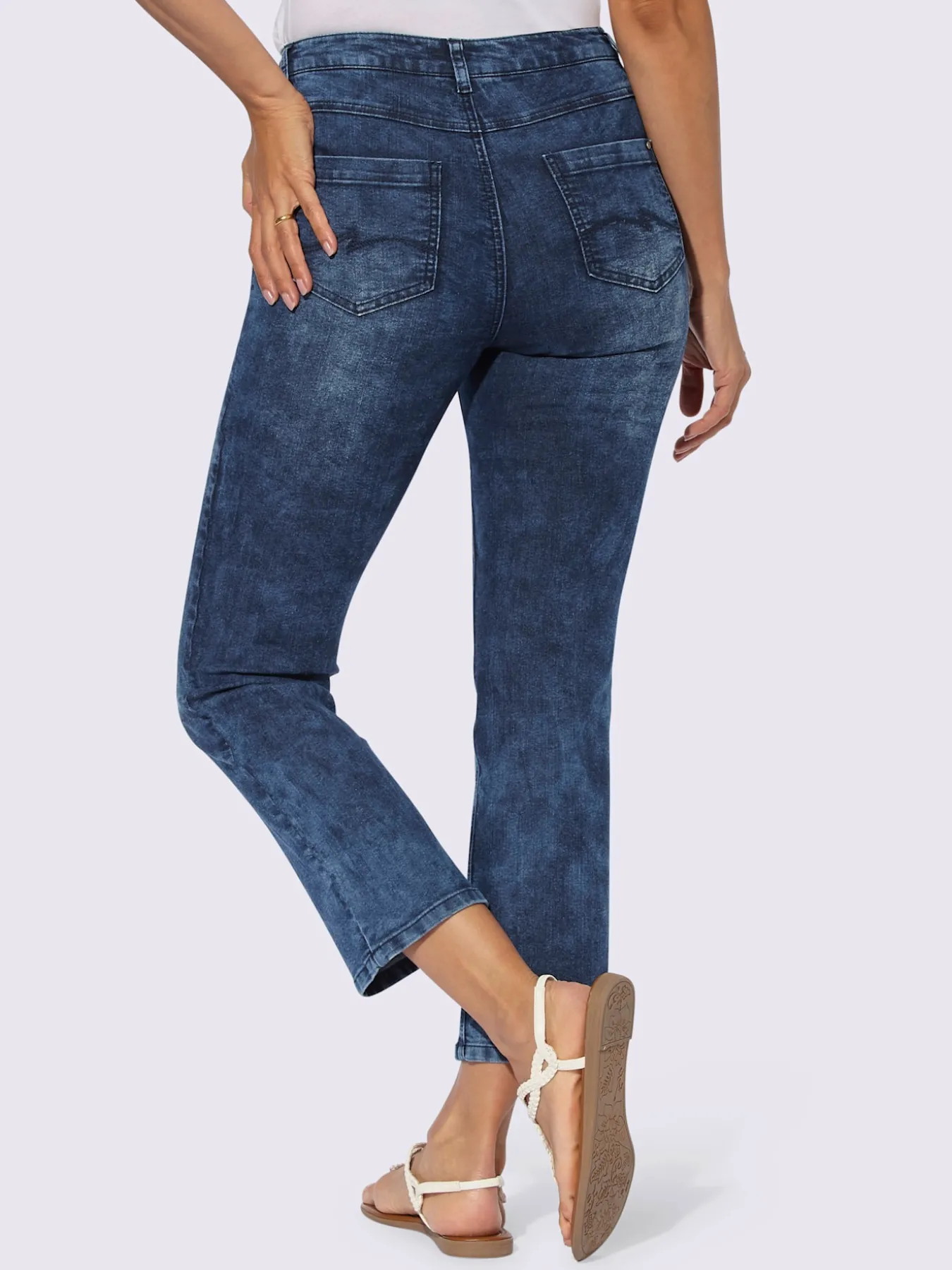 Jean 7/8 coton extensible confortable
