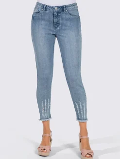 Jean 7/8 effet « destroy » tendance