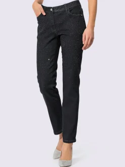 Jean 5 poches denim ultra-extensible avec effet modelant