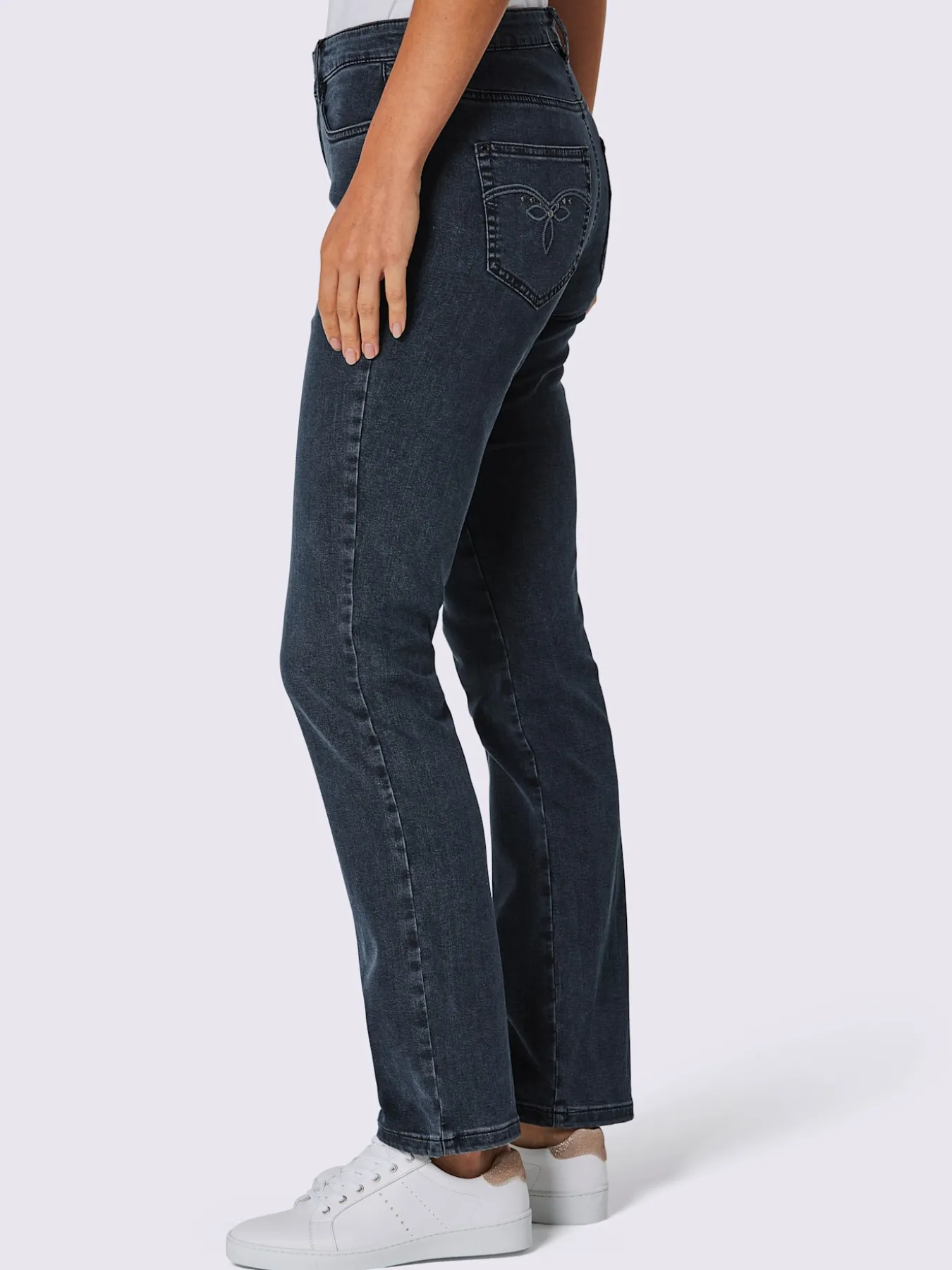 Jean 5 poches mélange coton et lyocell de qualité