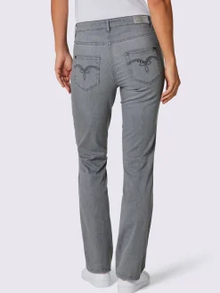 Jean 5 poches mélange coton et lyocell de qualité