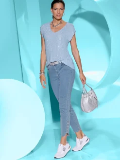 Jean 5 poches mélange de lyocell et de viscose de qualité