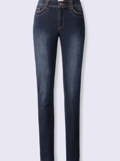 Jean 5 poches qualité coton extensible indéformable