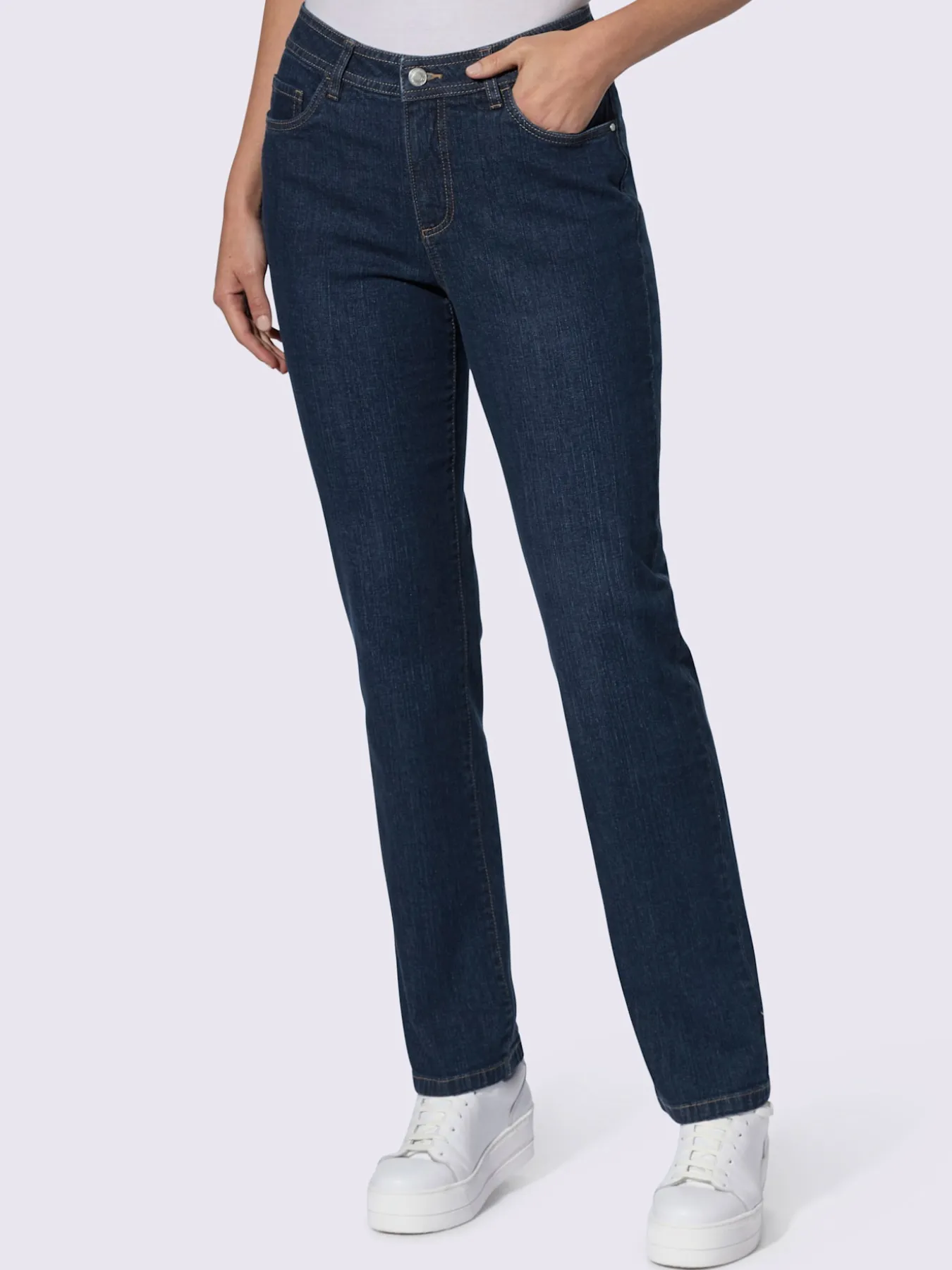 Jean 5 poches qualité coton extensible indéformable