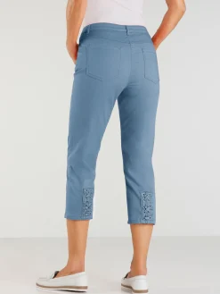 Jean 3/4 qualité coton doux sur la peau