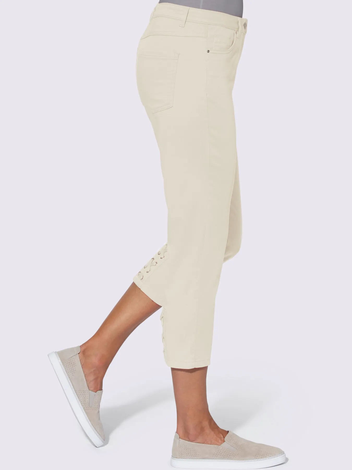 Jean 3/4 qualité coton doux sur la peau