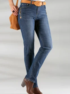 Jean avec poches originales en qualité extensible