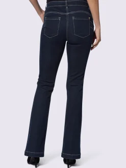 Jean bootcut boutons décoratifs