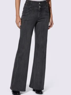Jean bootcut brides décoratives